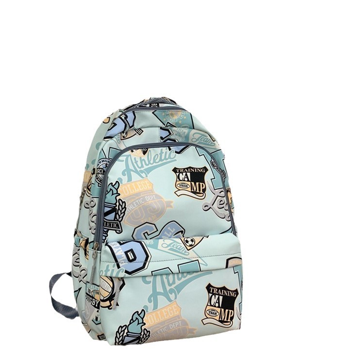 High school student schoolbag, female niche original graffiti travel backpack, large-capacity computer bag, college student casual backpack Item Picture