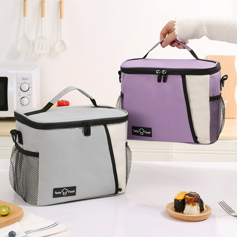 Runhui Dopamine single-shoulder insulated ice Pack Office Worker Lunch Box bag, Student lunch box handbag, Outdoor insulated bag full figure