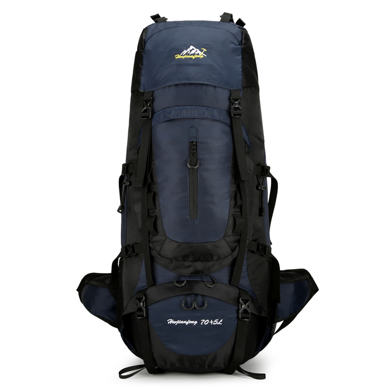 Wholesale of 75L super large capacity outdoor hiking bags, water-resistant multi-functional travel backpacks, camping and hiking backpacks Item Picture