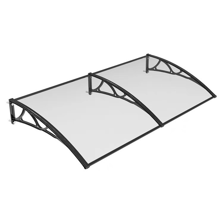 Thickened aluminum alloy frame canopy, PC polycarbonate sheet sunshade, home balcony eaves project manufacturer, large quantity discount Application Scenario