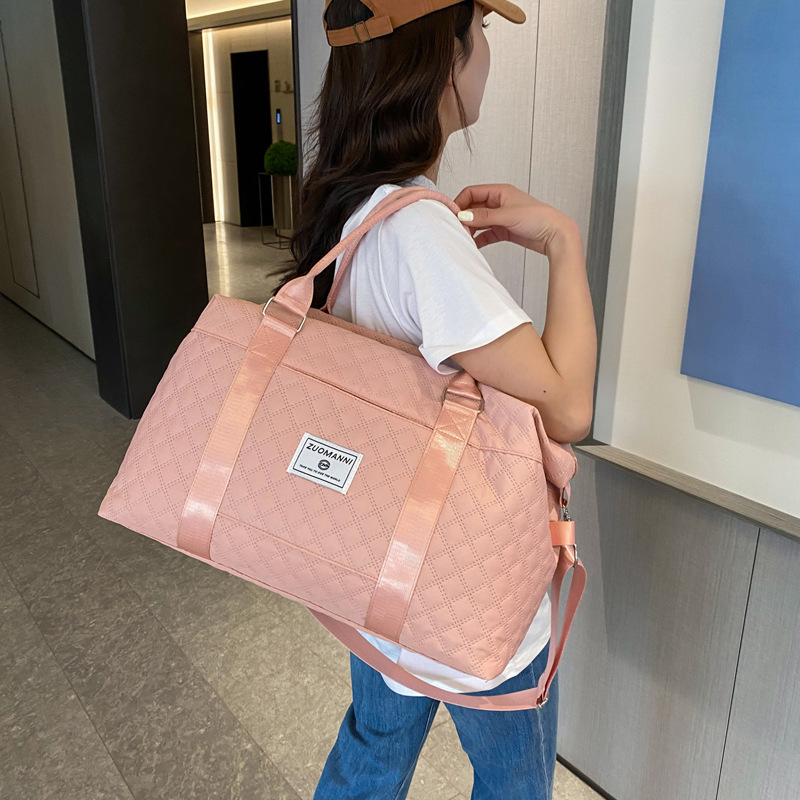 The 2024 new style of casual travel bag features a simple dry-wet separation, a pull-out fitness bag with a large capacity and expandable storage bag Specification drawing