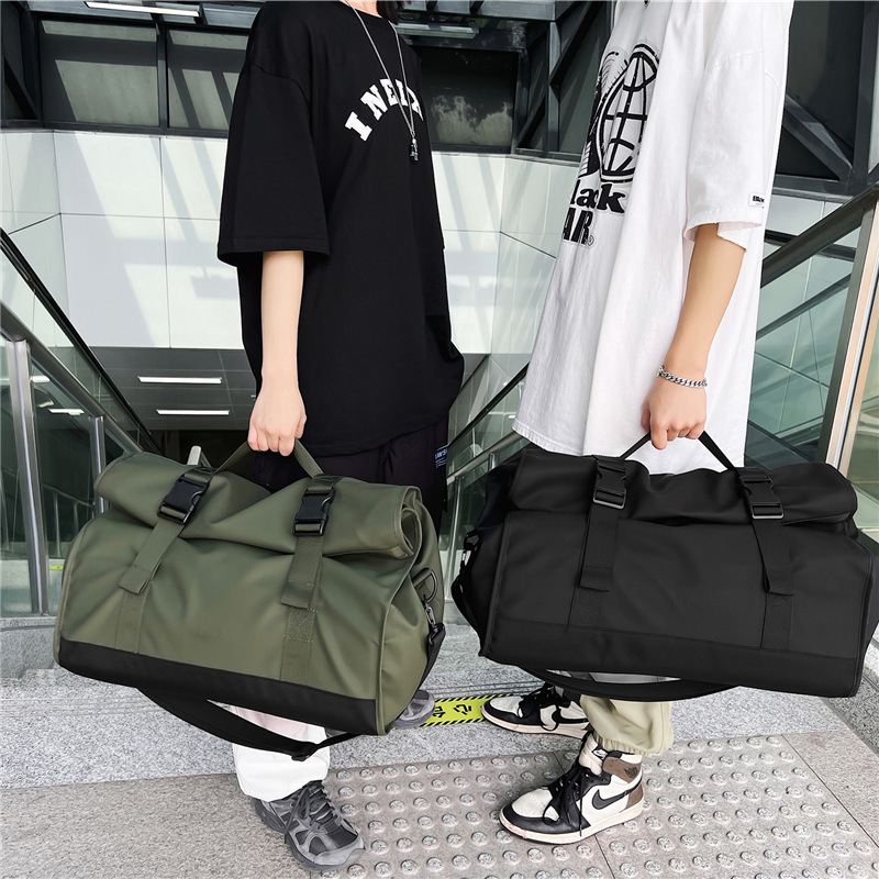Large-capacity travel bag 2025 new model, business trip boarding college student luggage backpack, dry and wet separation sports and fitness bag full figure