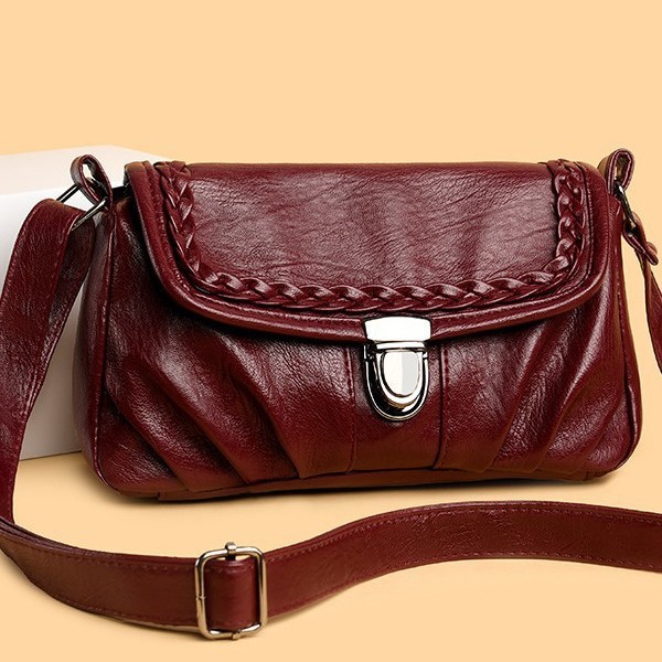 2025 Trendy pleated cloud Bag for Women, summer Korean style fashionable single-shoulder bag, Niche design, ins crossbody bag for mom Specification drawing