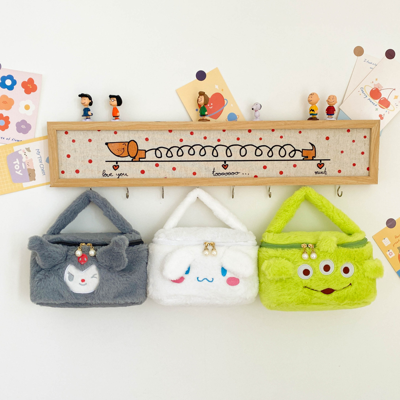 Yugui Dog Series Soft and cute handbag Storage Bag 2023 New Style claw doll Girls Gift Throwing Bag Direct sale details Picture