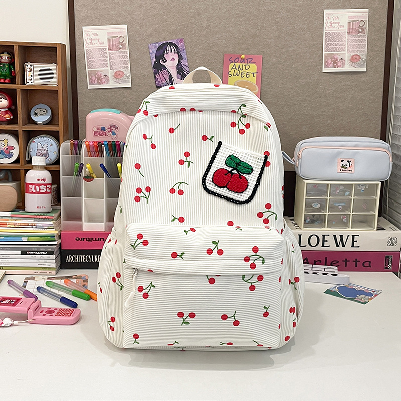New cross-border backpack with a cute campus style and an ins fresh and clean backpack for junior and senior high school students, a Korean-style fashionable schoolbag Application Scenario