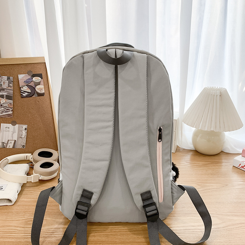 Korean sweet and cool schoolbag for female college students, a niche design with high appearance standards, a lightweight travel backpack for girls in high school Specification drawing
