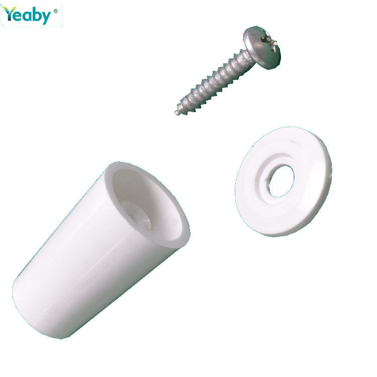 Aluminum alloy accessories, door and window stoppers, plastic limiters with nut cores Item Picture