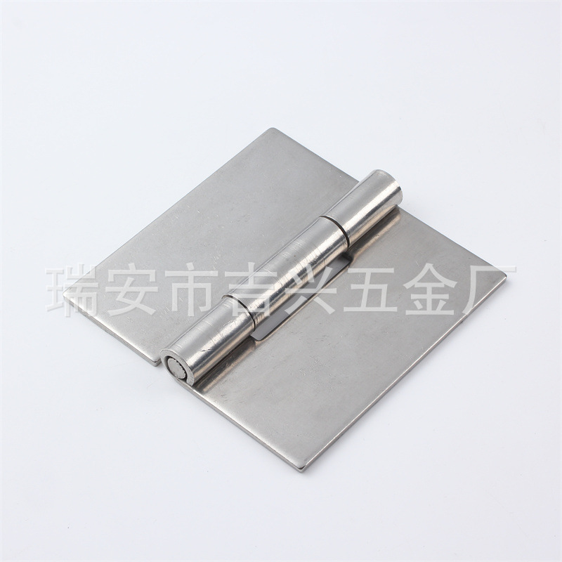 Wholesale 304 stainless steel welded hinges, industrial heavy-duty thickened welded hinges, door and window hardware welded hinges Specification drawing