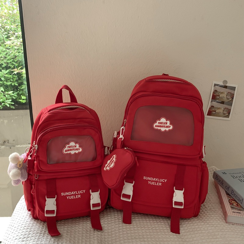 Backpacks for high appearance standards, fashionable schoolbags for female college students, lightweight for outings, Korean version for junior high school and senior high school students full figure