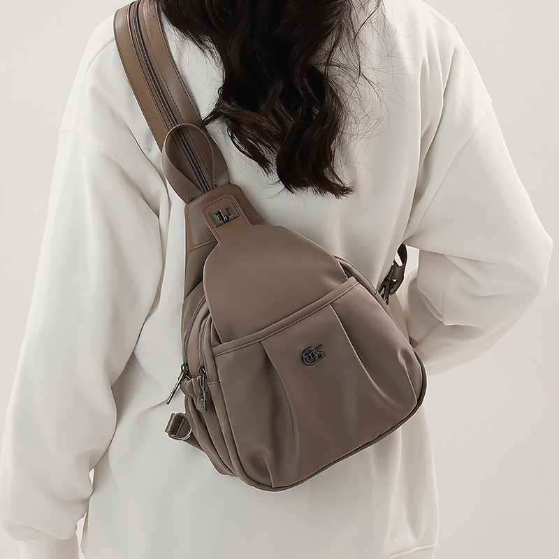 Travel backpack for women 2024 New style chest bag, lightweight commuting crossbody dual-purpose bag, sports single-shoulder hiking small backpack details Picture