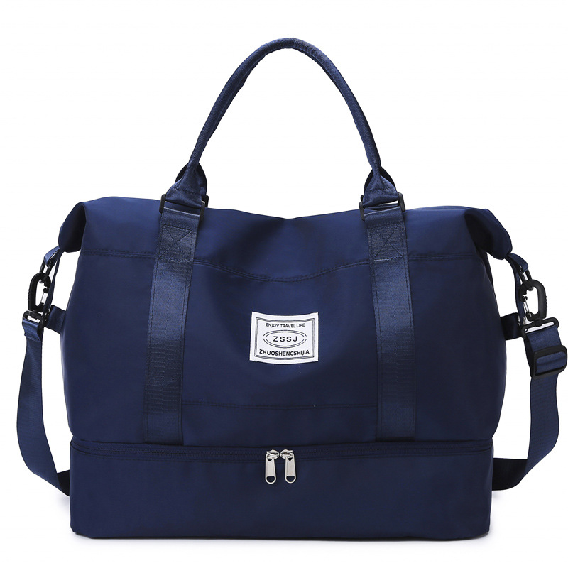 New cross-border hand-held travel bag for women, dry and wet separation yoga and fitness bag, independent shoe compartment, and maternity bag Item Picture