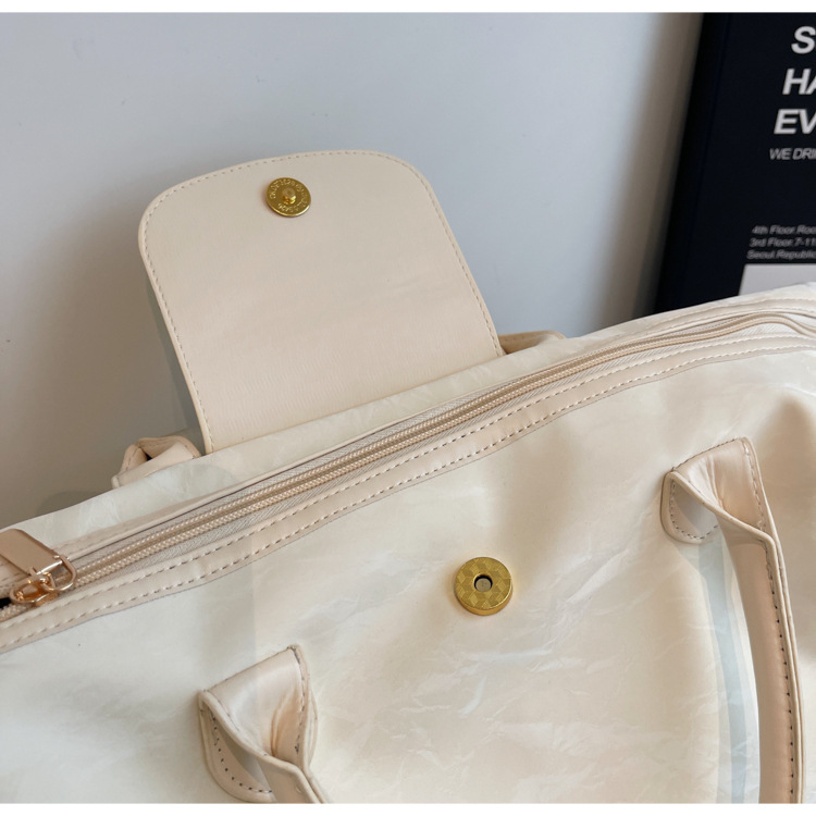 Large-capacity travel bag for women, large business trip bag, fashionable yoga and fitness bag, short-distance airplane carry-on luggage bag Specification drawing