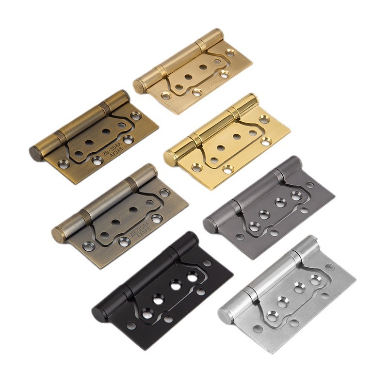 Factory supply of 304 stainless steel 4-inch and 5-inch mother and child hinges, high-end thickened loose-leaf bearing hinges, wooden door hardware Item Picture