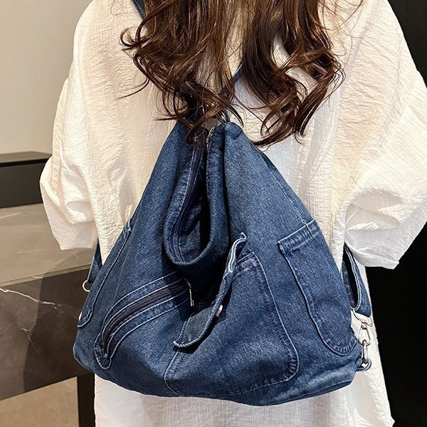 Large-capacity bags for women 2025, new fashion and trend single-shoulder crossbody bag, commuting and casual tote bag, backpack Specification drawing