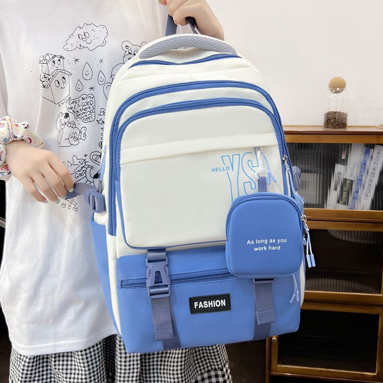 Wholesale of new high-appearanceess-level schoolbags for girls, extra-large capacity backpacks for high school students, and backpacks for primary school students Specification drawing