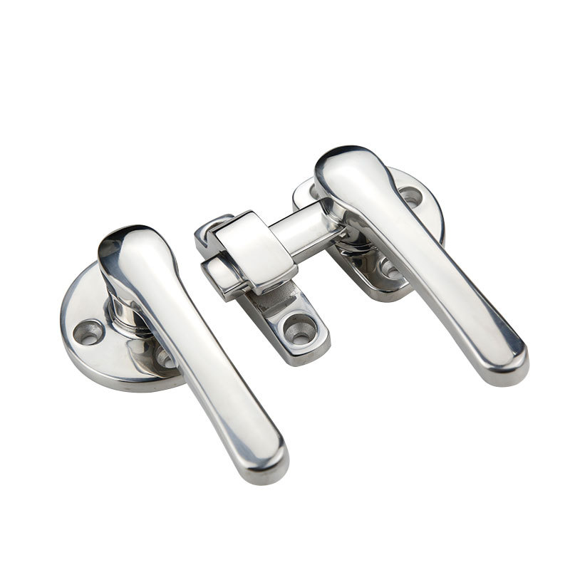 304 stainless steel soundproof door handle, new energy rotating sealed handle lock FA-624, inner and outer double door handle Item Picture
