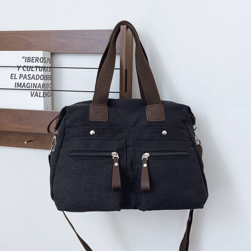 Tote Women's Bag 2024 Winter New large-capacity commuting single-shoulder canvas bag, fashionable large bag, versatile single-shoulder bag Application Scenario