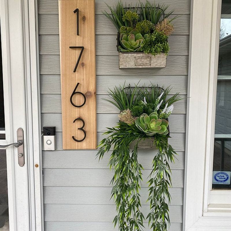 Wholesale 5-inch house number digital creative personalized metal digital house number furniture door industry house number identification plates Specification drawing