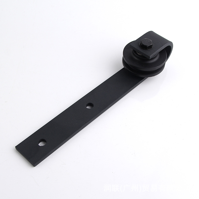 American-style barn door, hanging rail, sliding door, sliding door track, cross-border hanging rail, sliding rail, hardware guide rail wholesale track Item Picture