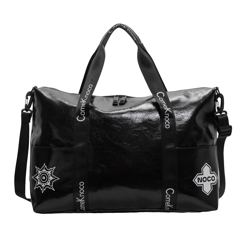 Cross-border foreign trade short travel bag for women 2024 New PU texture fitness bag, large-capacity trendy outdoor sports bag Item Picture