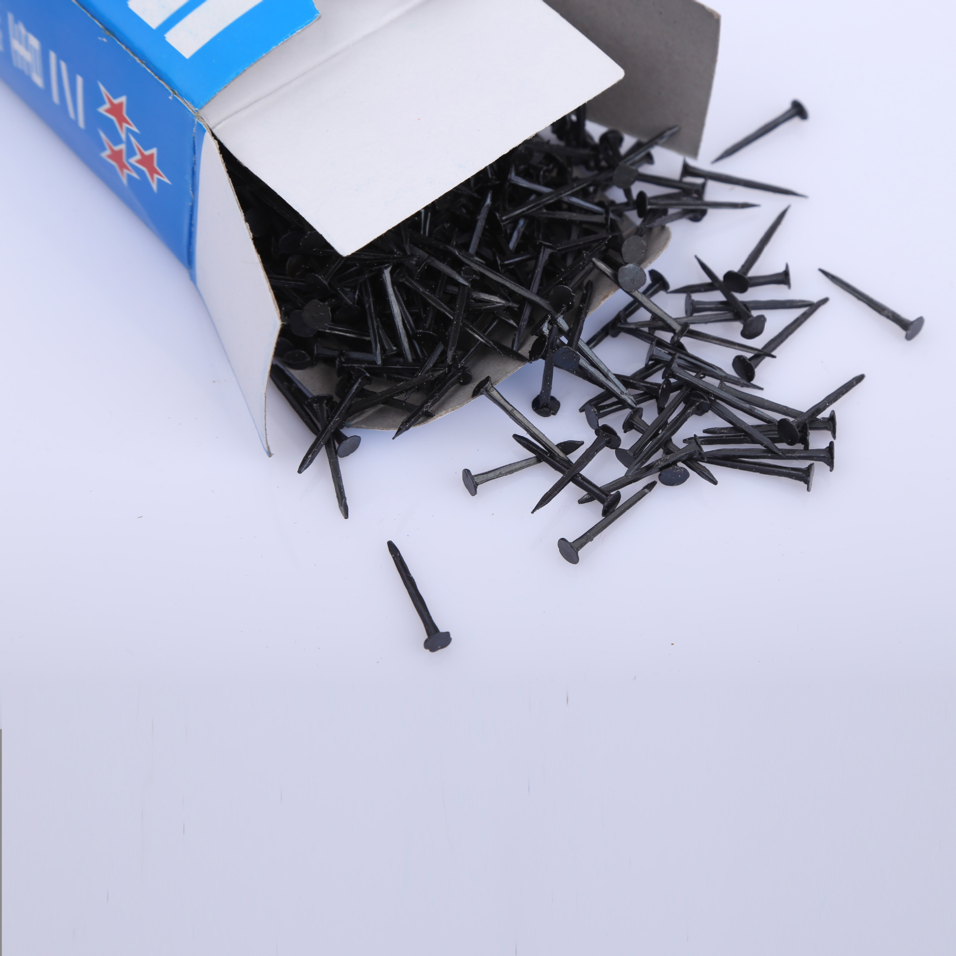 Black shoe nails, square woodwork board, autumn leather nails, square nails, pointed nails, revised mini shoe repair nails, bulk wholesale details Picture