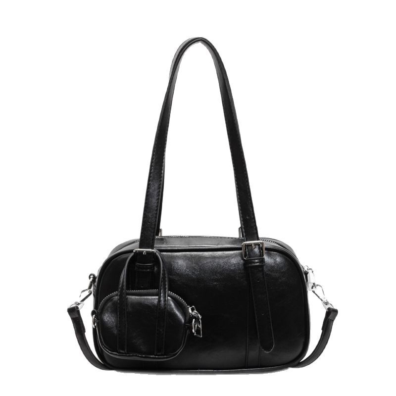 Cross-border niche design multi-pocket hand-held bowling bag for women 2025 new style fashionable single-shoulder crossbody pillow bag Item Picture