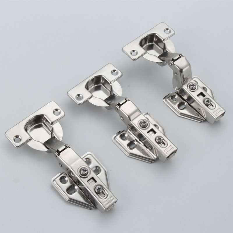 Wholesale 40 cups of 304 stainless steel hydraulic hinges from the manufacturer, capable of covering 25 plates of cabinets, with damping and buffer hinges for large straight bends Specification drawing