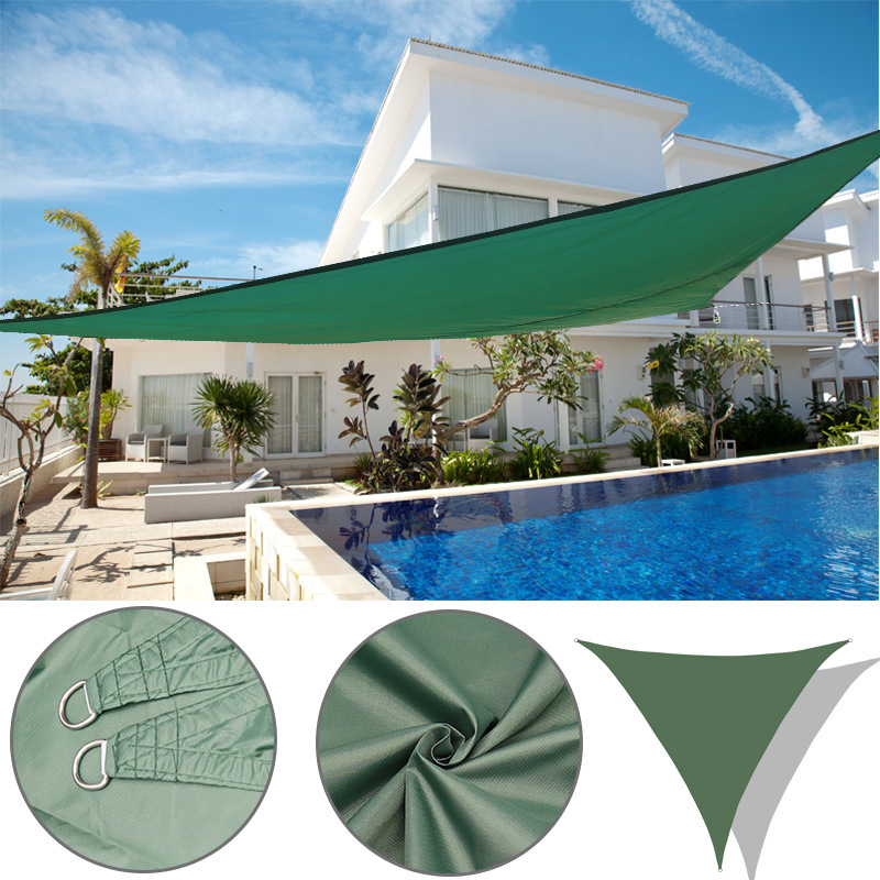 4*4*5.7M right-angled triangular sunshade sail waterproof and UV-resistant sunshade canopy Application Scenario