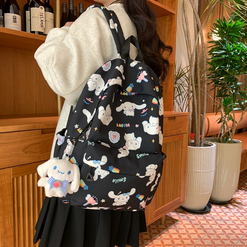 Cross-border cute girl backpack, casual and light shopping backpack, girls' junior high school, senior high school and primary school students' schoolbag, Japanese style Application Scenario