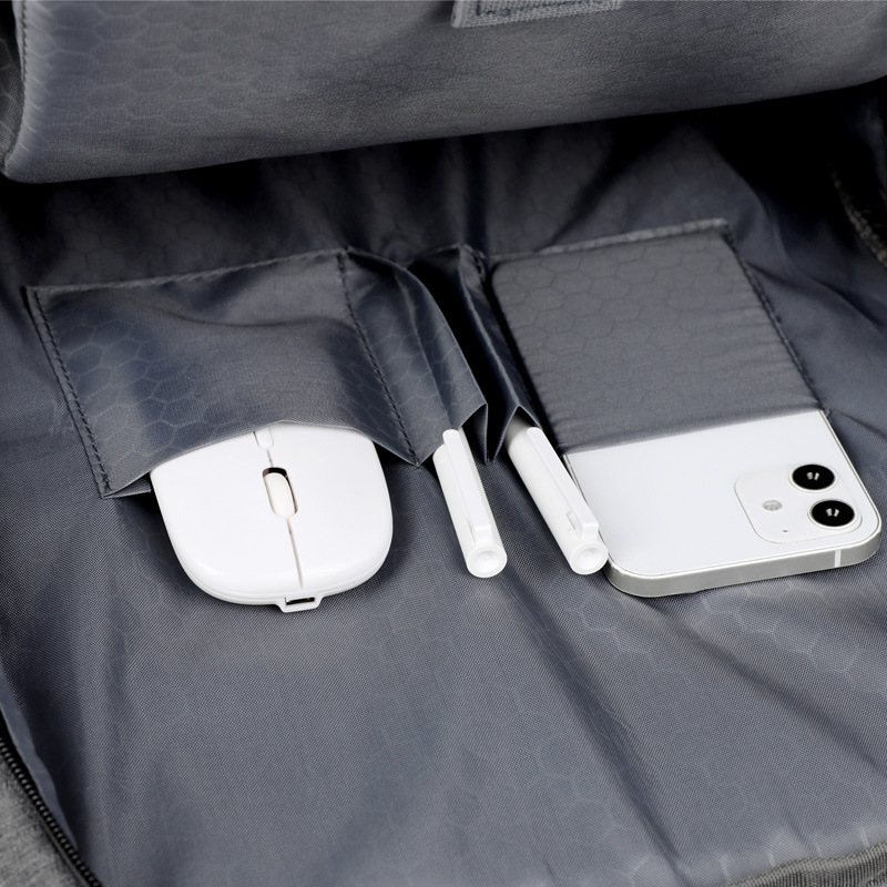 Cross-border color-blocked business travel bags, backpacks, men's computer bags, business backpacks, large capacity, high-end feel, multi-functional Specification drawing