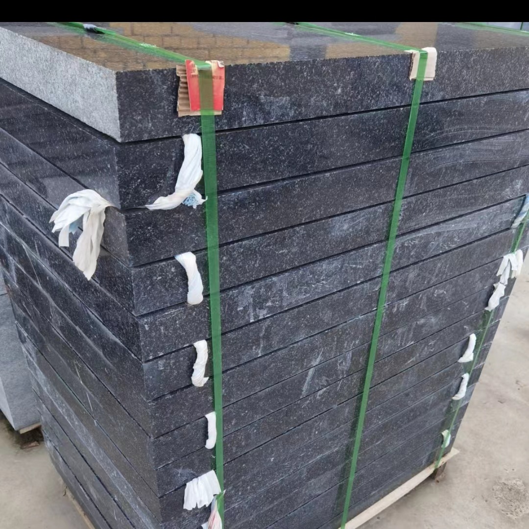 Binzhou green stone, flame-baked surface, Beida green granite, litchi surface, Binzhou green stone manufacturer, Taihang Green Specification drawing