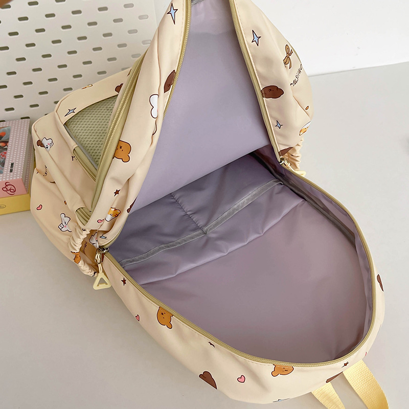 Junior high school girl schoolbag, Korean style Instagram forest-themed versatile, high appearance level girl backpack, large capacity backpack for middle school students Application Scenario