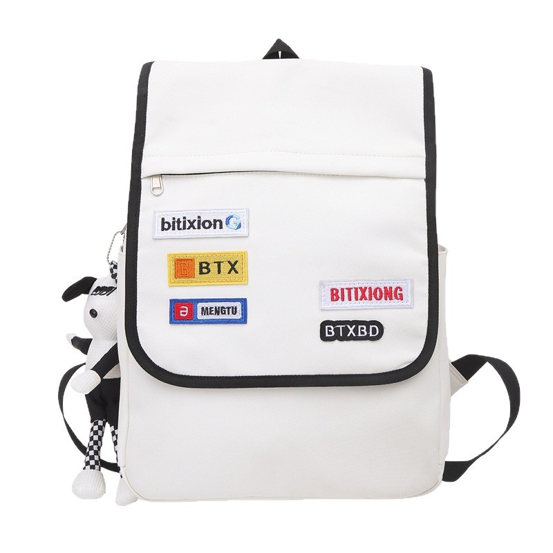 The trend of large-capacity backpacks for female college students, high school students, junior high school students and primary school students in the cross-border Korean version Item Picture