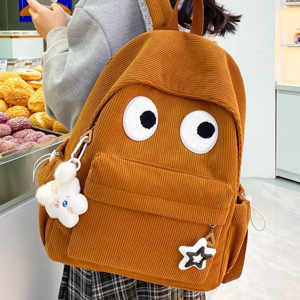 New cartoon lightweight backpack for women, large-capacity ultra-light student schoolbag, plush girl, cute and fashionable backpack for women details Picture