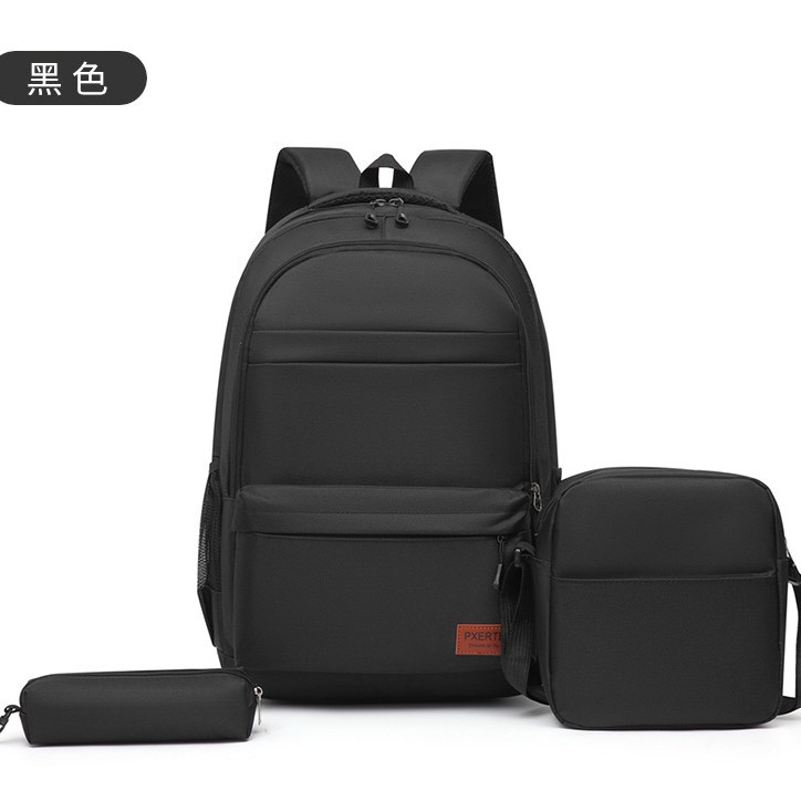 Large-capacity backpack, Korean version, versatile student schoolbag, junior high school, senior high school, college student campus backpack, casual computer bag for men full figure