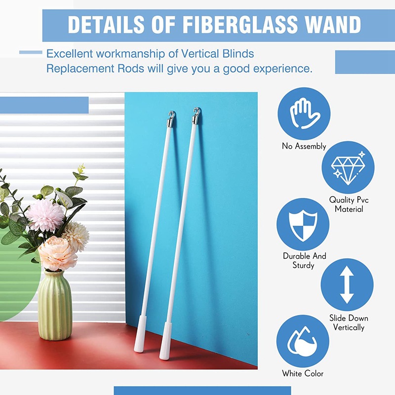 12/17-inch Venetian blind rotating rod alloy fiberglass curtain pull rod control rod curtain rotating rod accessories Item Picture