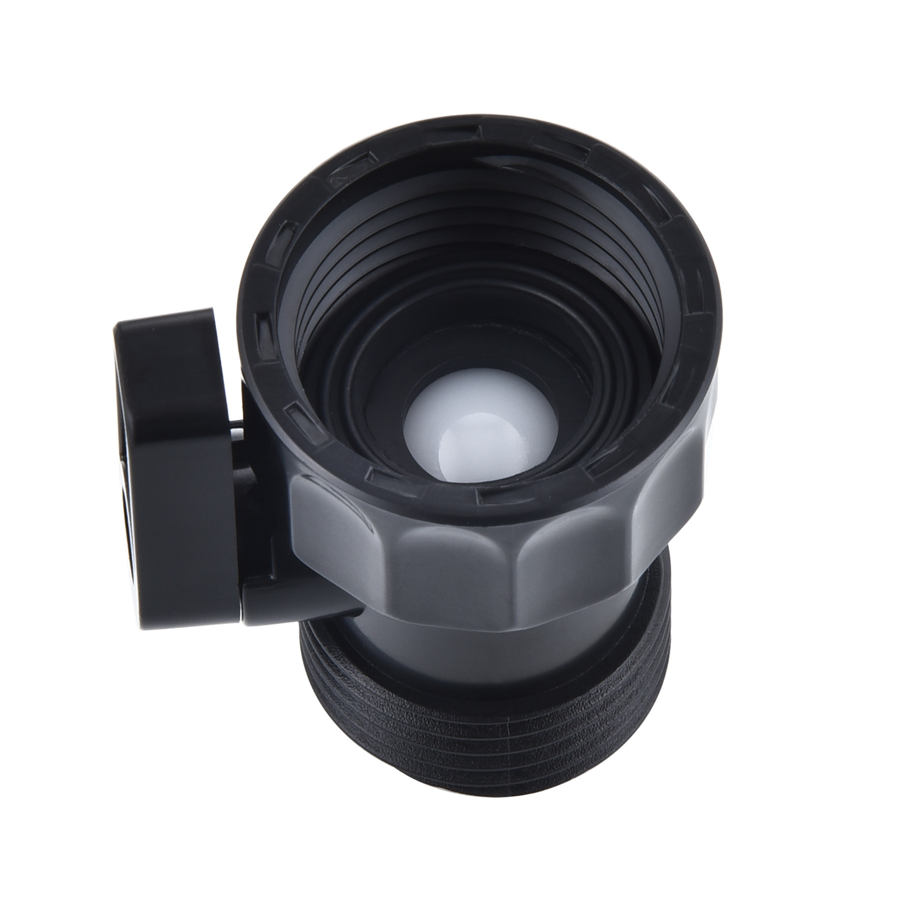 Cross-border American standard 3/4GHT garden hose threaded joint plastic ball valve water supply control switch details Picture