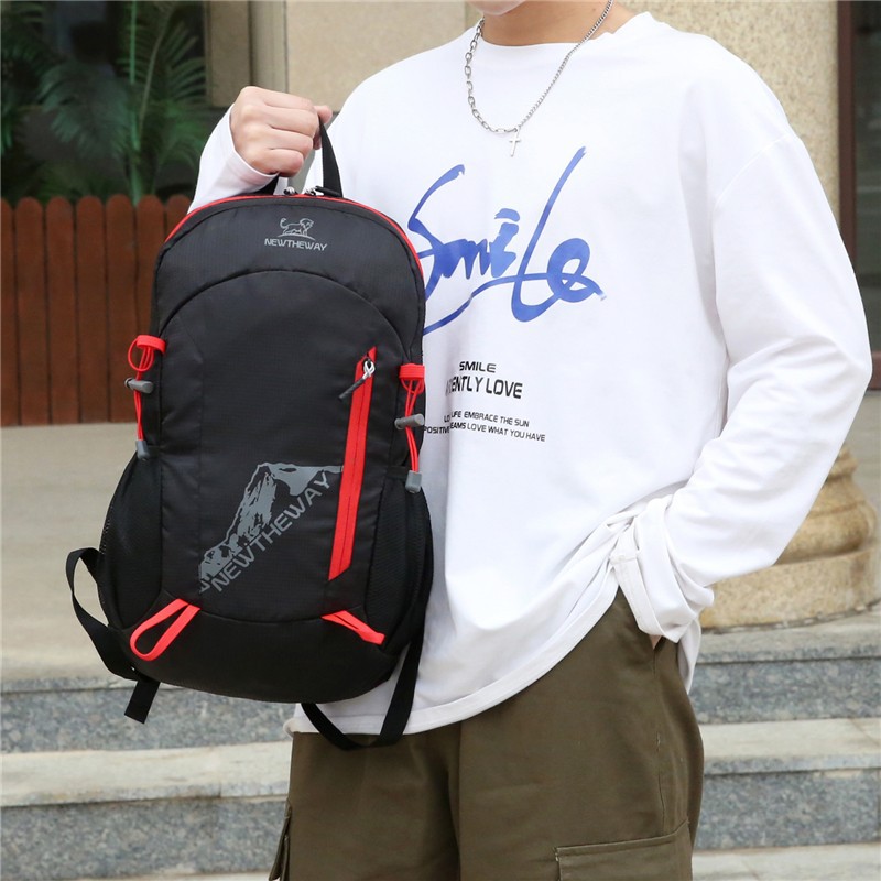 New outdoor hiking bag, portable, lightweight, large-capacity running sports backpack, skin bag, foldable backpack details Picture