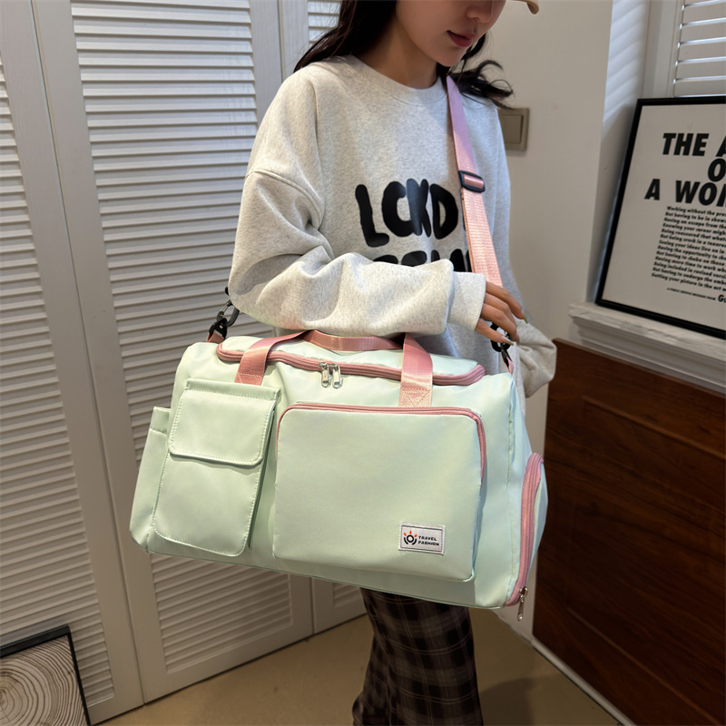 Travel bag for women, large-capacity portable, lightweight and waterproof luggage bag, short-distance business trip and travel boarding bag, maternity storage bag details Picture