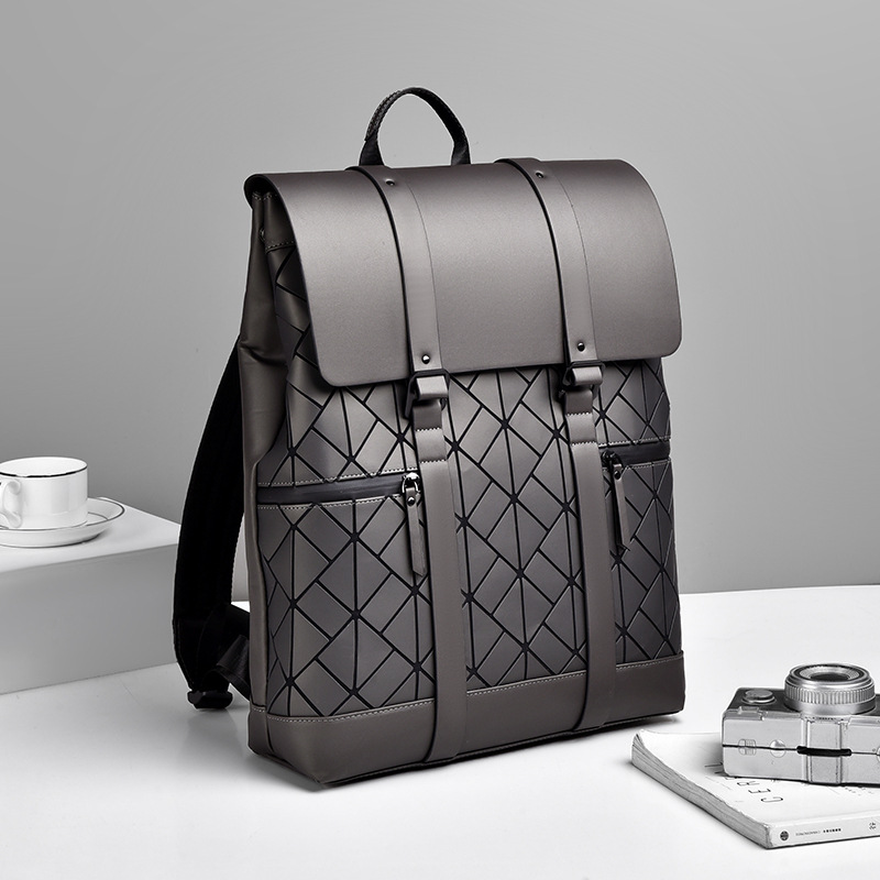 Cross-border new trendy casual backpack, student backpack, school bag, male college student, high appearance level, large-capacity computer bag details Picture