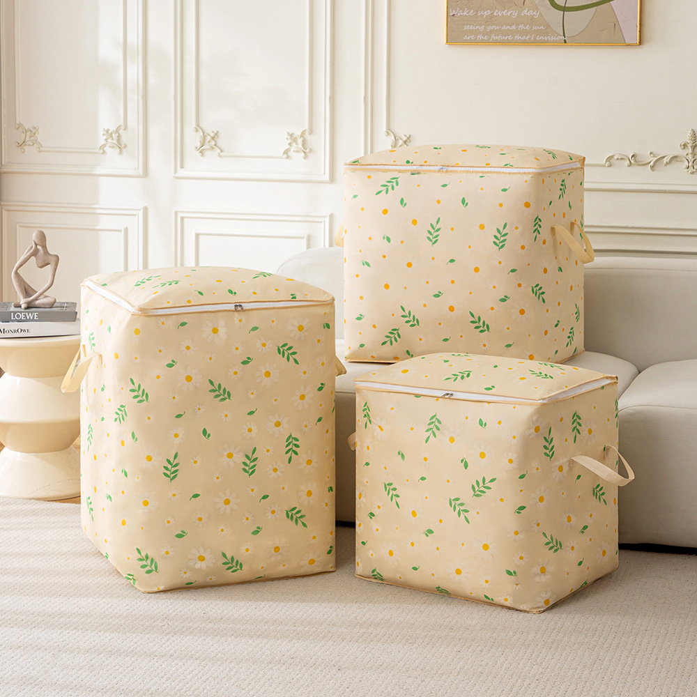 Printed clothing storage bags, moisture-proof and dust-proof cotton quilt bags, moving luggage storage bags, household large-capacity miscellaneous bags Application Scenario