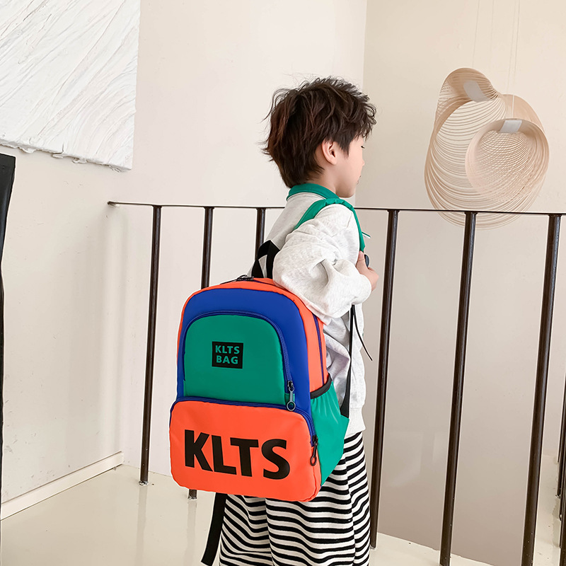 New children's schoolbags for boys and girls, kindergarten backpacks, ultra-light waterproof backpacks for primary school students, and portable study bags Specification drawing