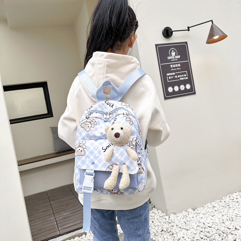 Girls' backpacks, primary school students' travel bags, children's backpacks, cute travel bags, little girls, princesses, fashionable Specification drawing