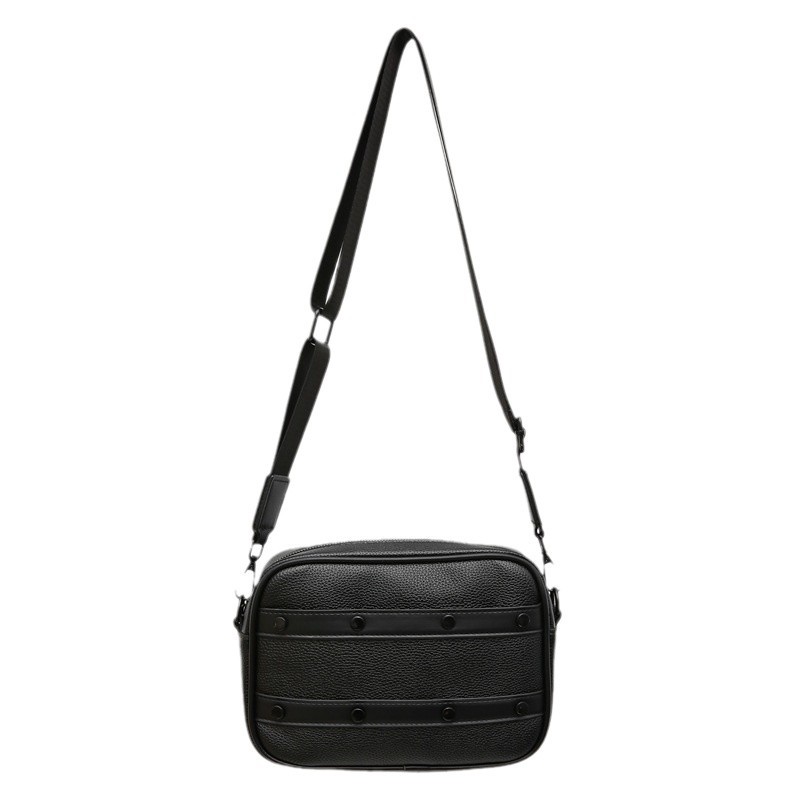 Simple style waterproof backpack, single-shoulder bag, small square bag, single-shoulder street small crossbody bag, outdoor trendy and fashionable crossbody bag Item Picture