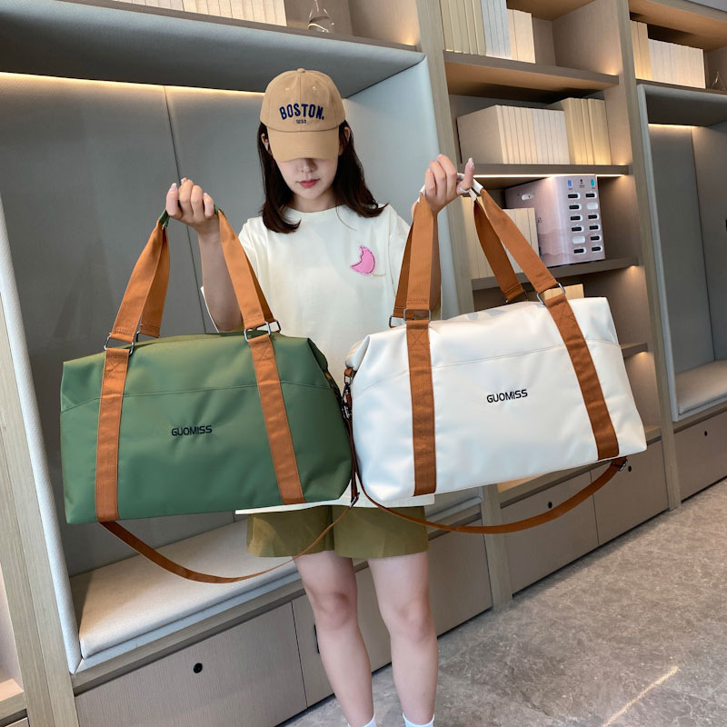 Cross-border travel bag, large-capacity women's hand-held bag, portable dry and wet separation fitness bag, light luggage bag details Picture