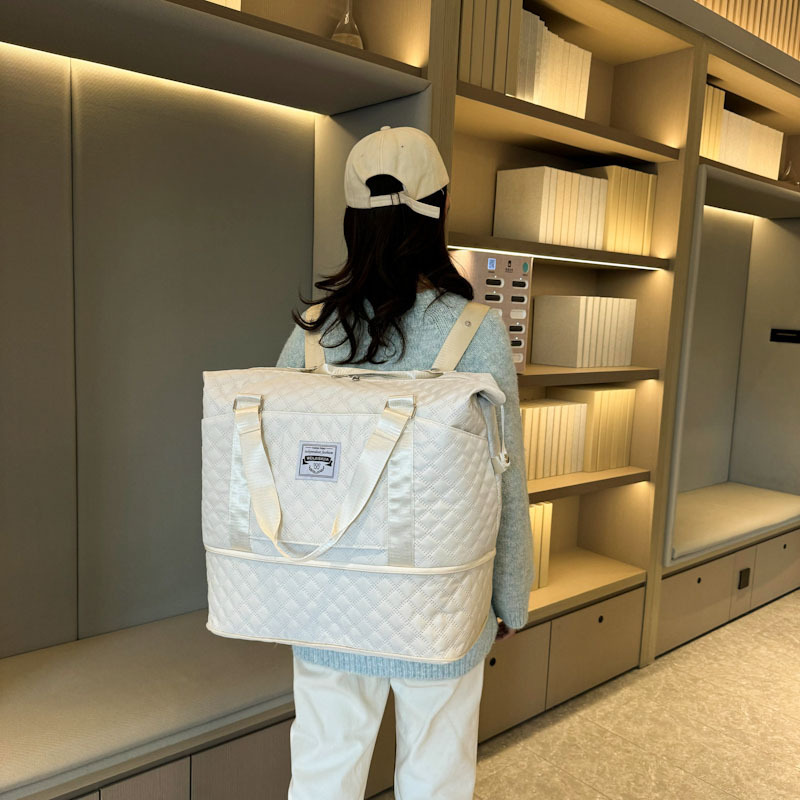 Wholesale of new three-in-one travel backpacks with dry and wet separation, sports hand-held fitness bags, and expandable moving storage bags details Picture