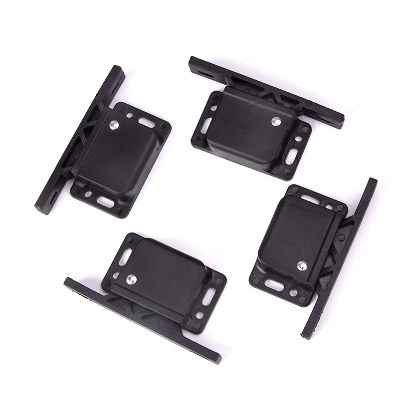 Hot-selling plastic door latch cabinet door automatic opening spring hook lock, impact type RV drawer lock knuckle snap full figure