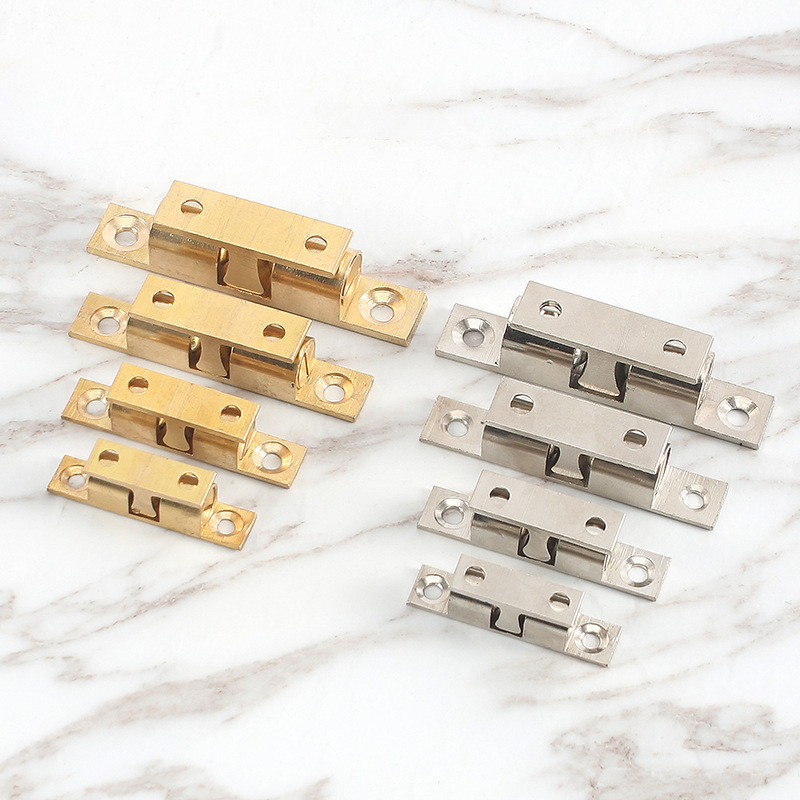 Copper bumpers, thickened pure copper card door bumpers, wardrobe and cabinet doors, spring bumper locks, cabinet doors, furniture hardware accessories Application Scenario