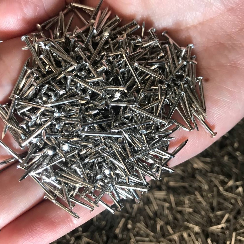 Nickel-plated high-quality round head nails, wooden box nails, photo frame accessories, nameplates, small nails, furniture hinges, copper-plated nails, silver details Picture