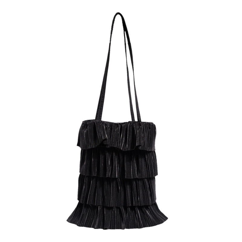 New Korean princess-style pleated skirt bag for women, sweet and fashionable tote bag, trendy single-shoulder bag Item Picture